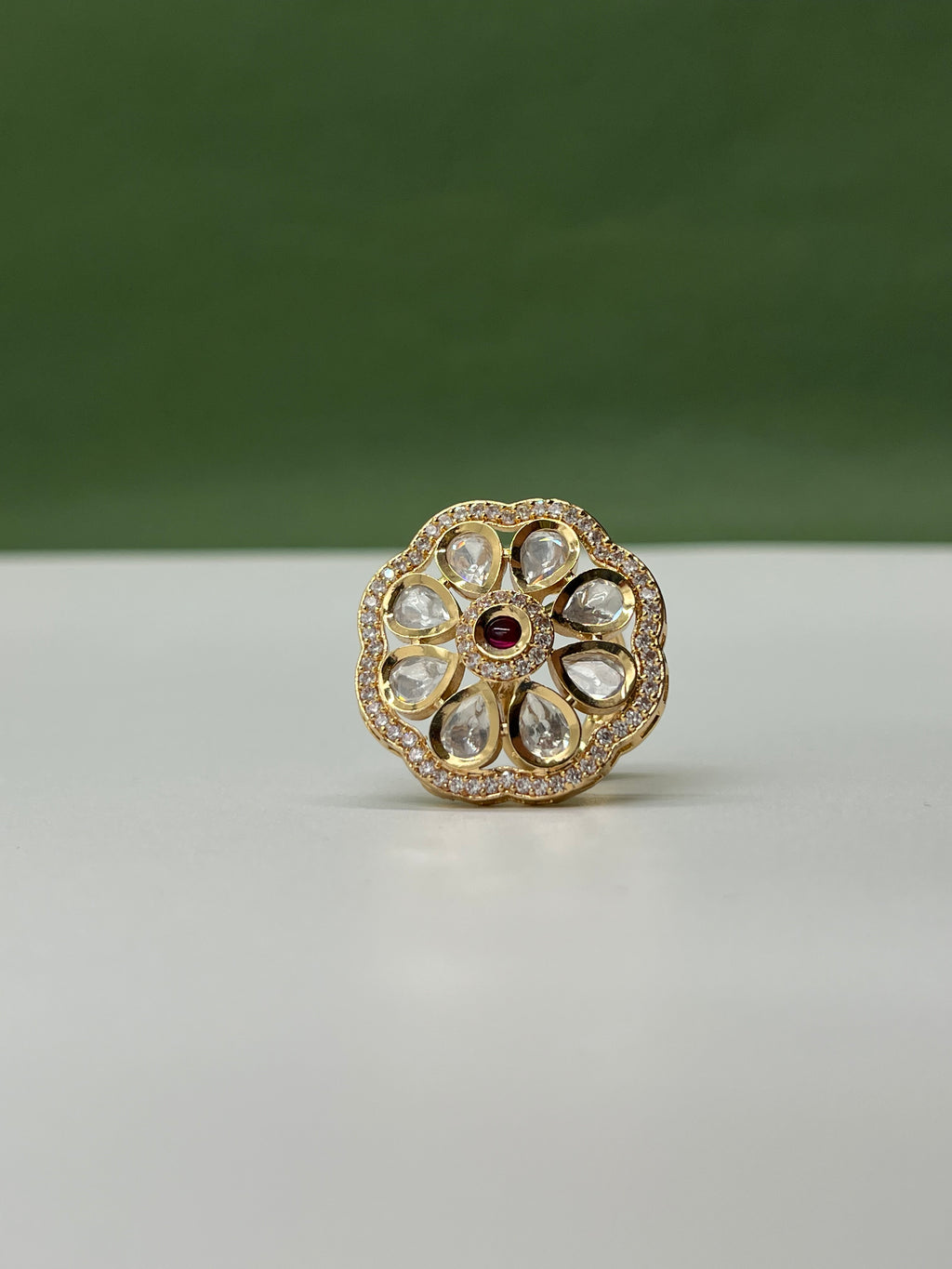 Veloria  Mozonite Ring