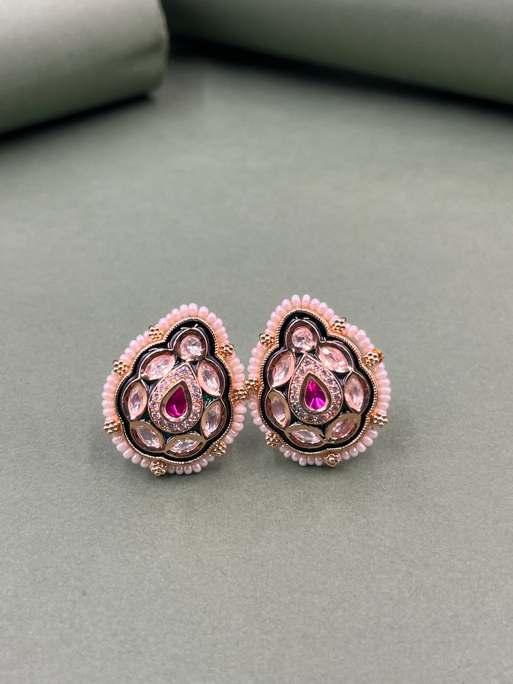 Noor Drop Mozonite Earrings