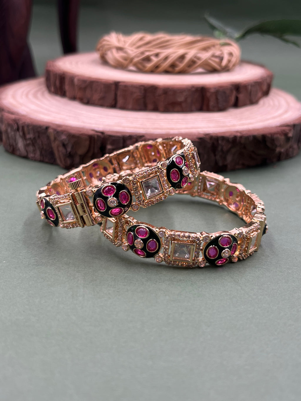 Auralis Moissanite Shine Bangles