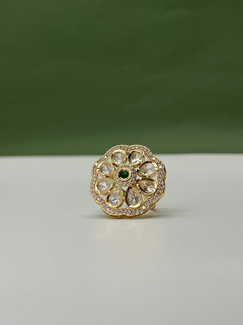 Veloria  Mozonite Ring