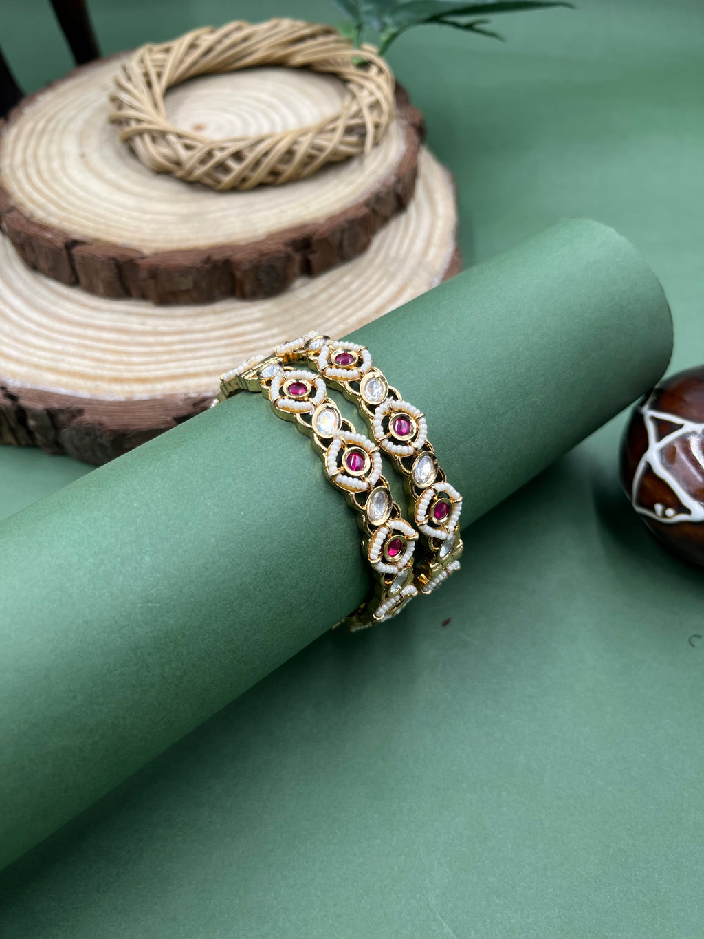 Zyra Moissanite Glow Bangles