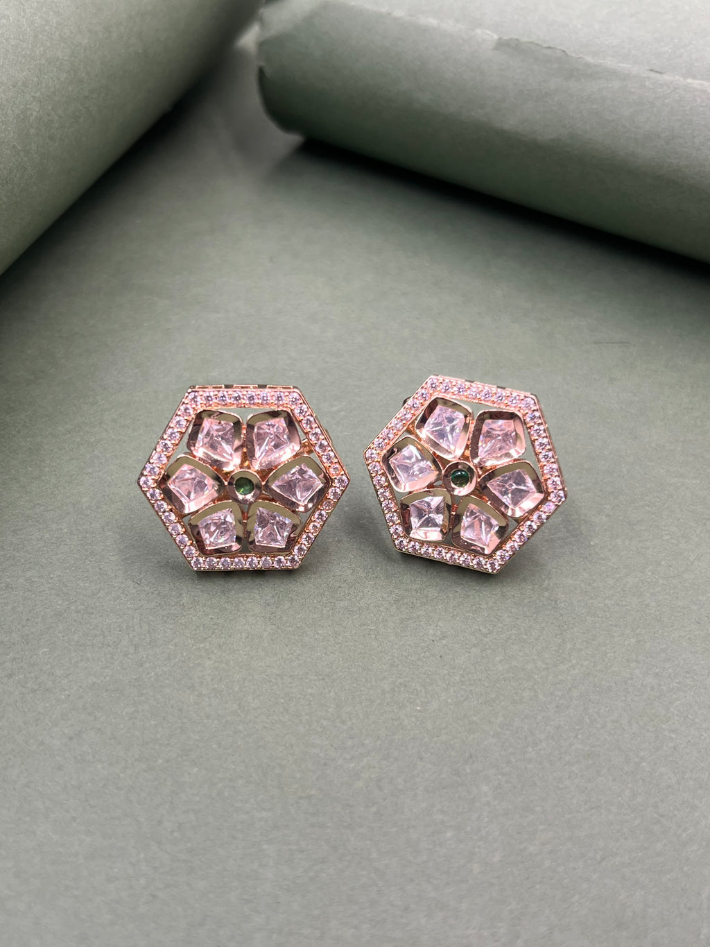 Ziva Luxe Mozonite Earrings