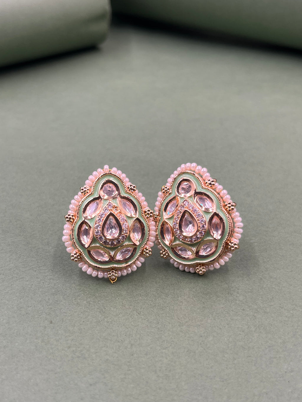 Noor Drop Mozonite Earrings