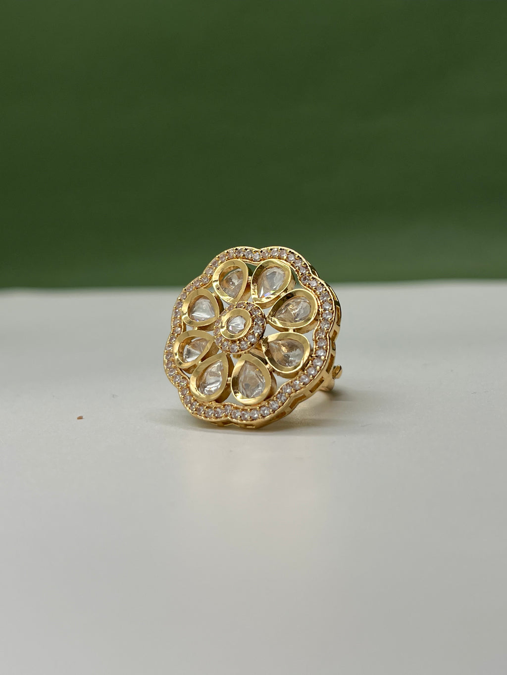 Veloria  Mozonite Ring