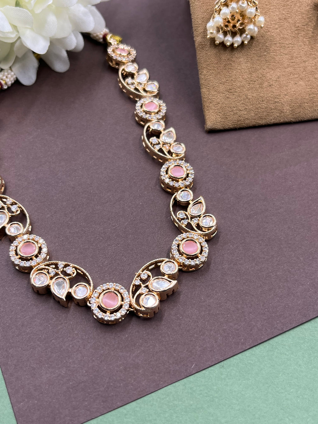 Roséva Pearl Moissanite Set