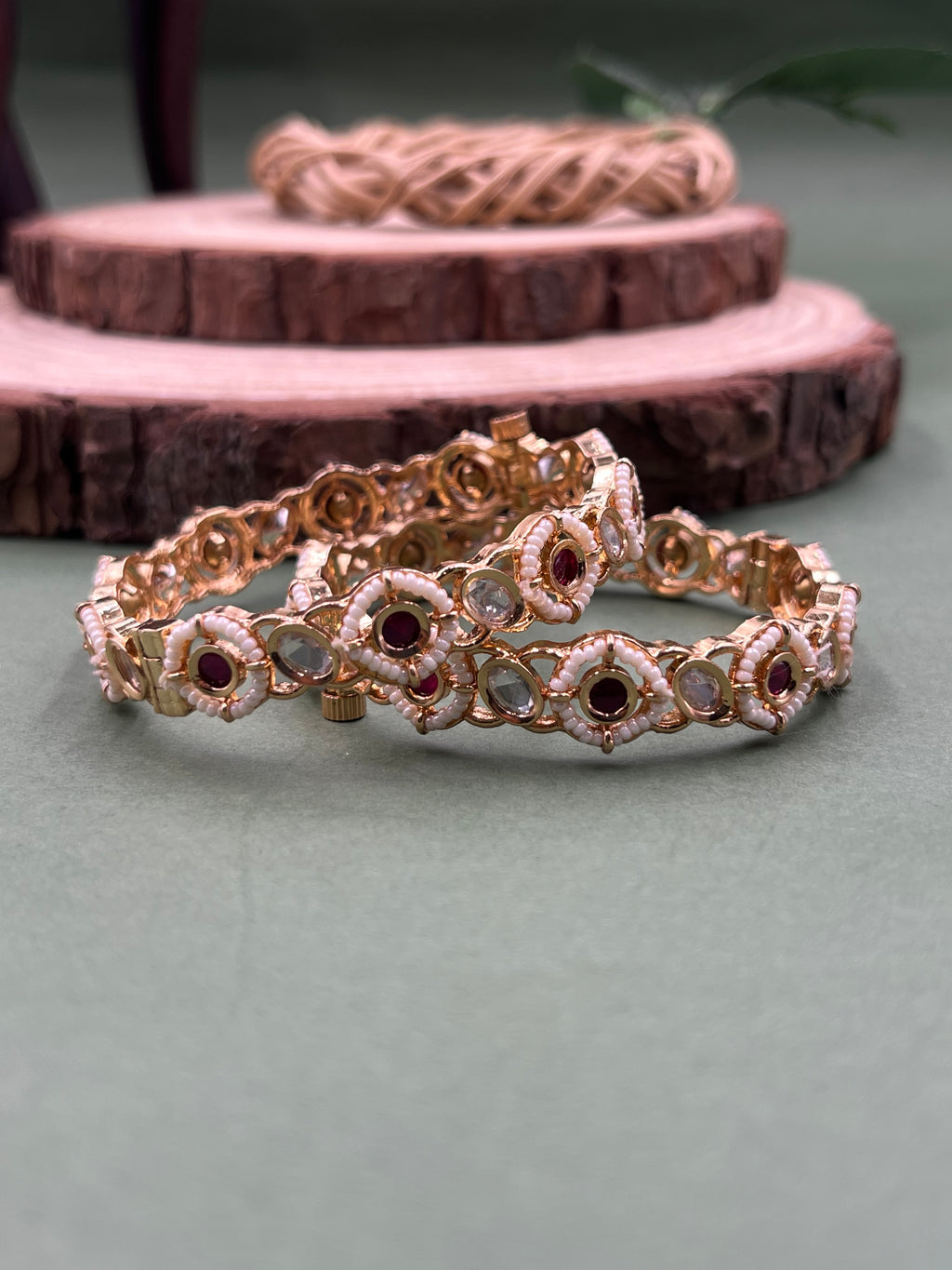 Zyra Moissanite Glow Bangles