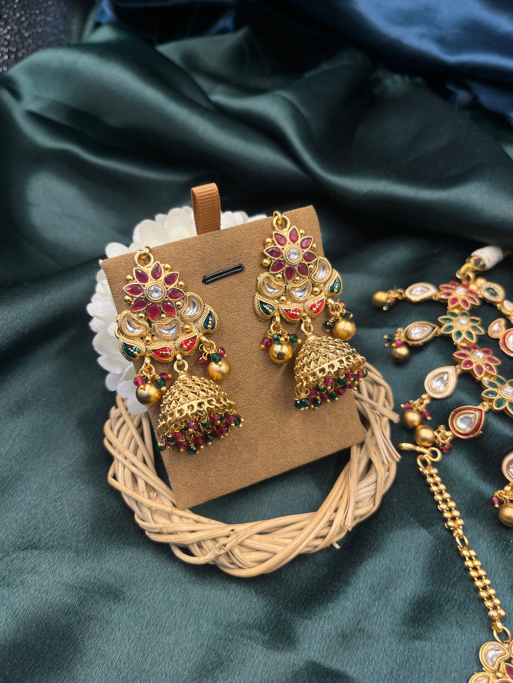 Royal Kundan Floral Necklace
Set