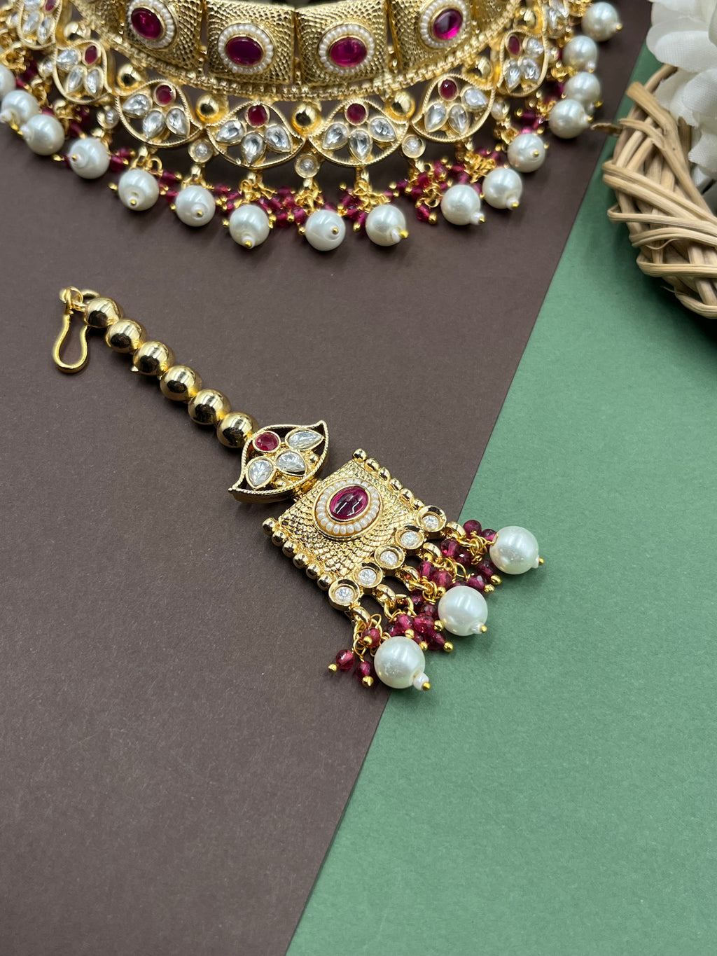 Ruhani Ratna Pearlfall Choker