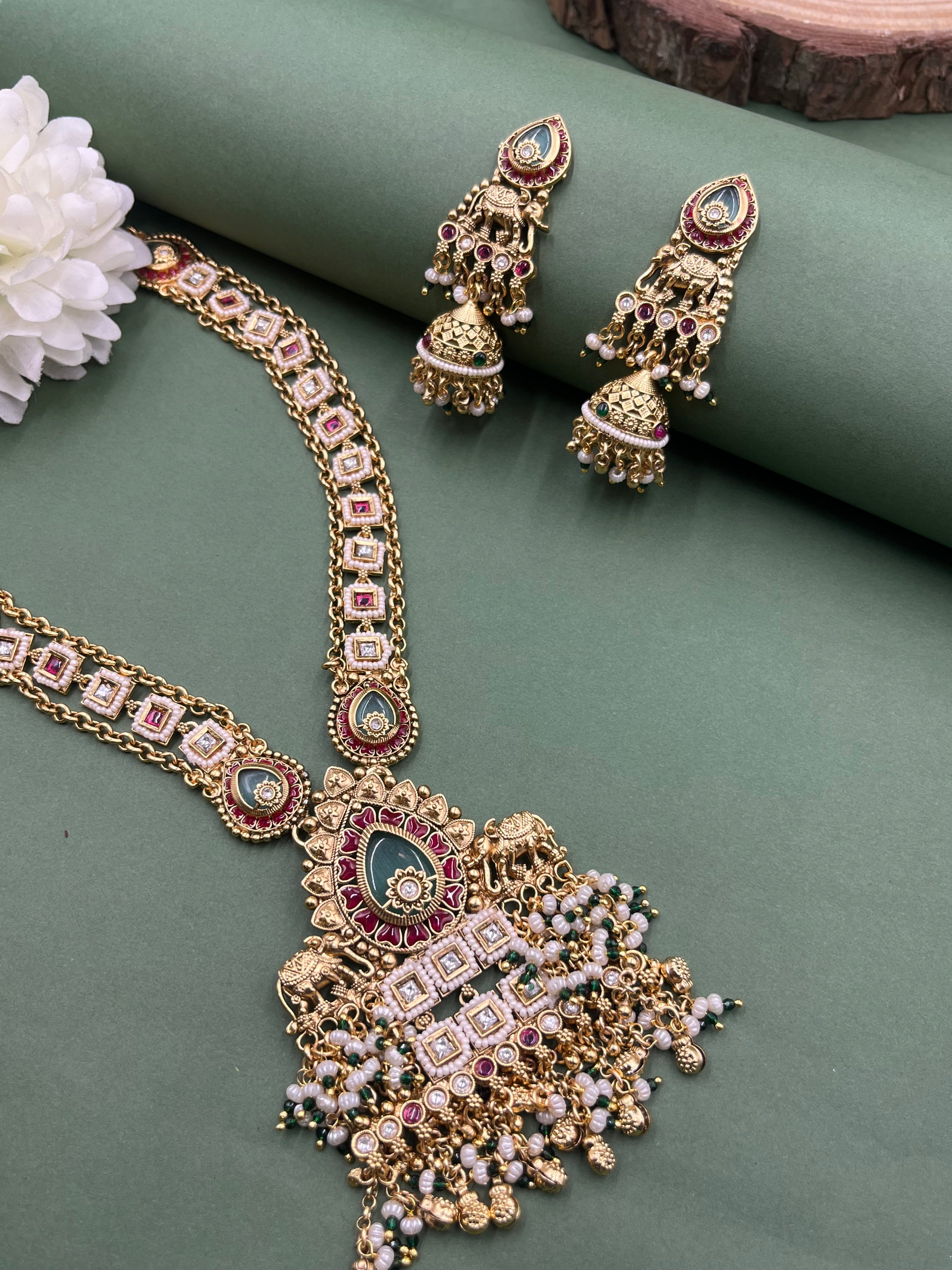Heer Mahal Heritage Long
Necklace