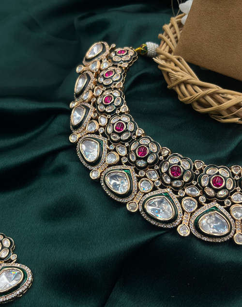 Aarohi Moissanite Choker Set