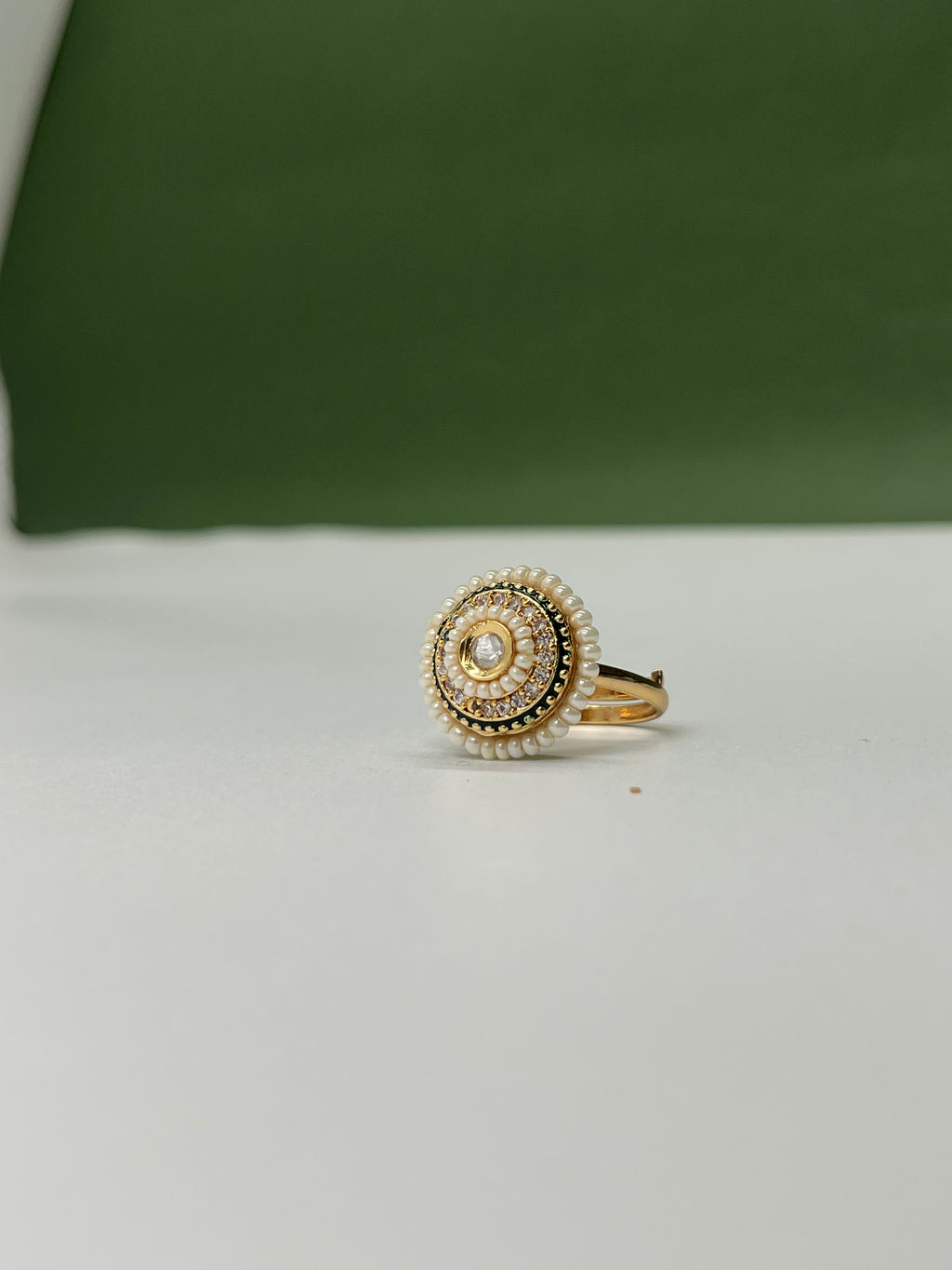 Eloria Blossom Mozonite Ring