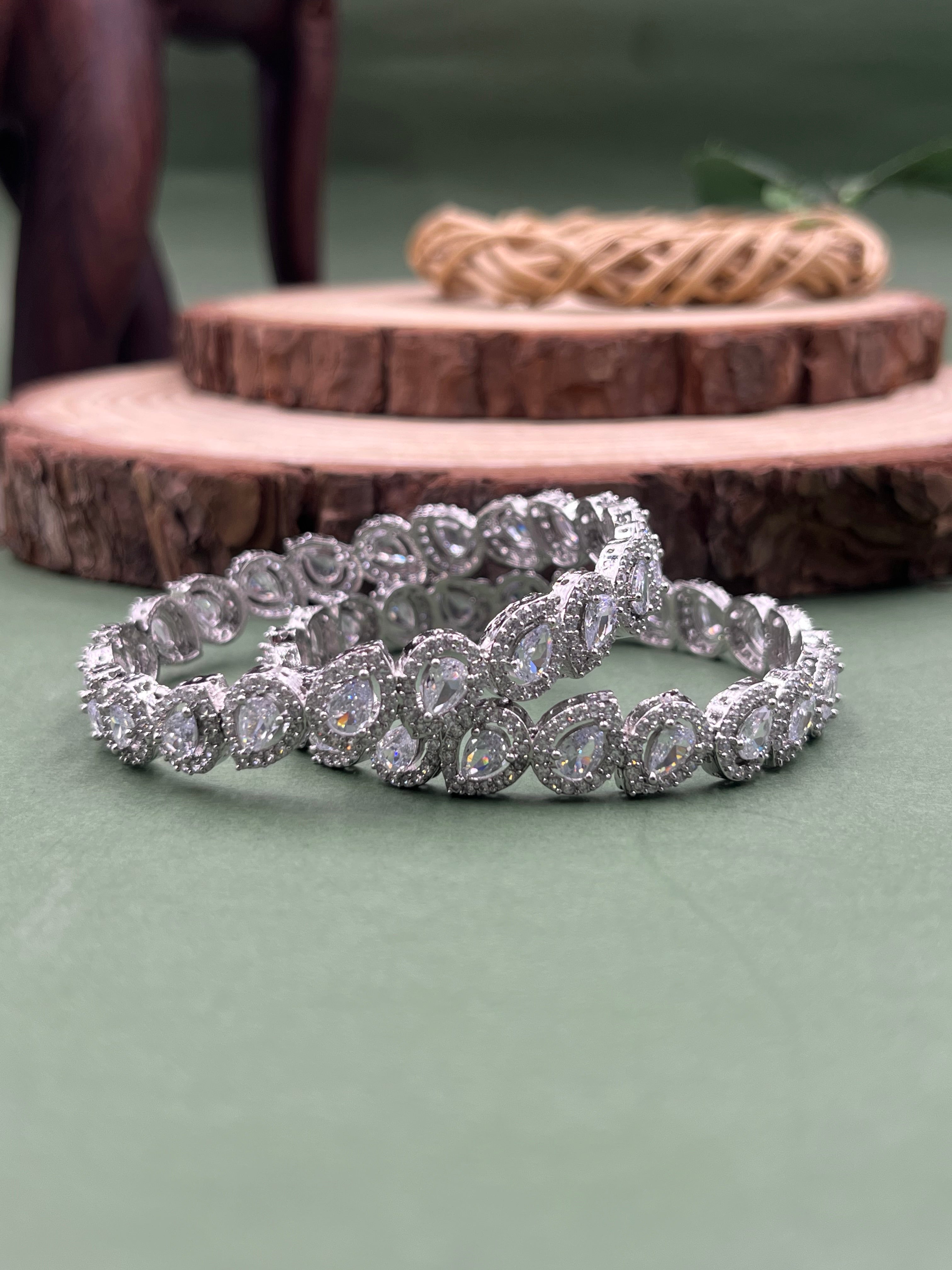 Lunex Pattern AD Bangle Set