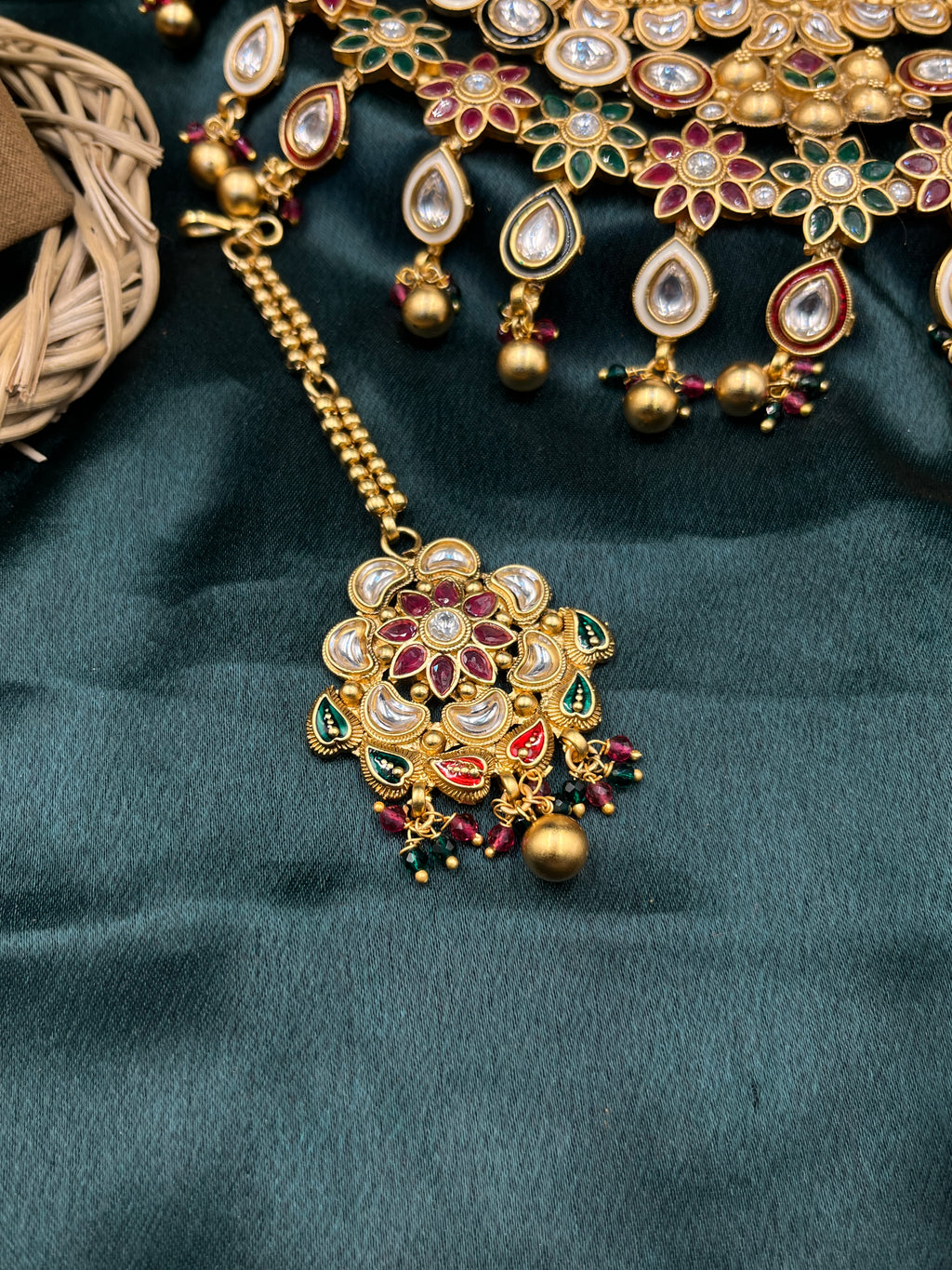 Royal Kundan Floral Necklace
Set