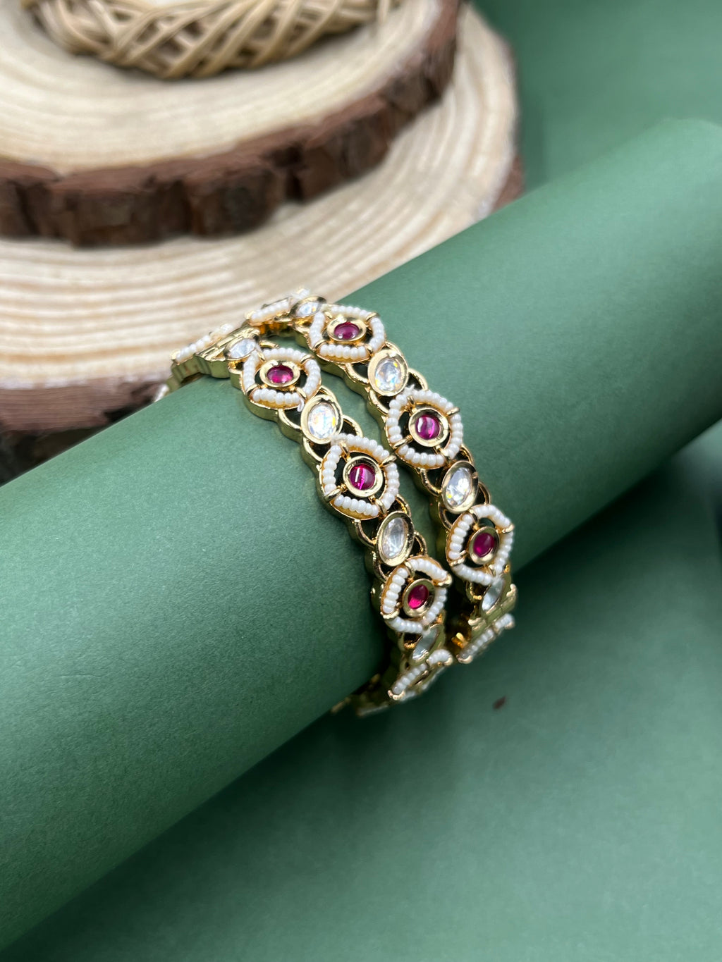 Zyra Moissanite Glow Bangles