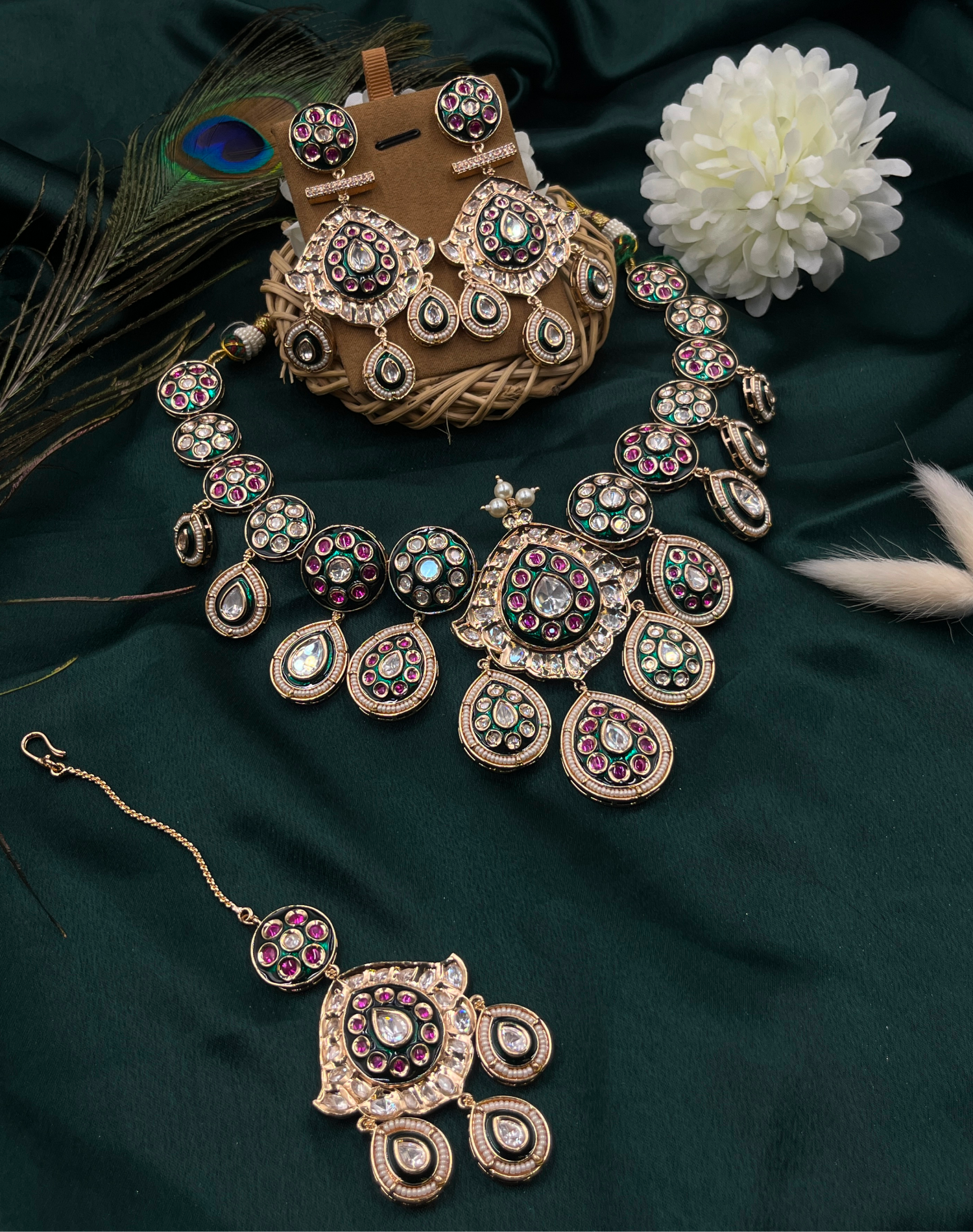 Meherbaan Moissanite Bridal Set