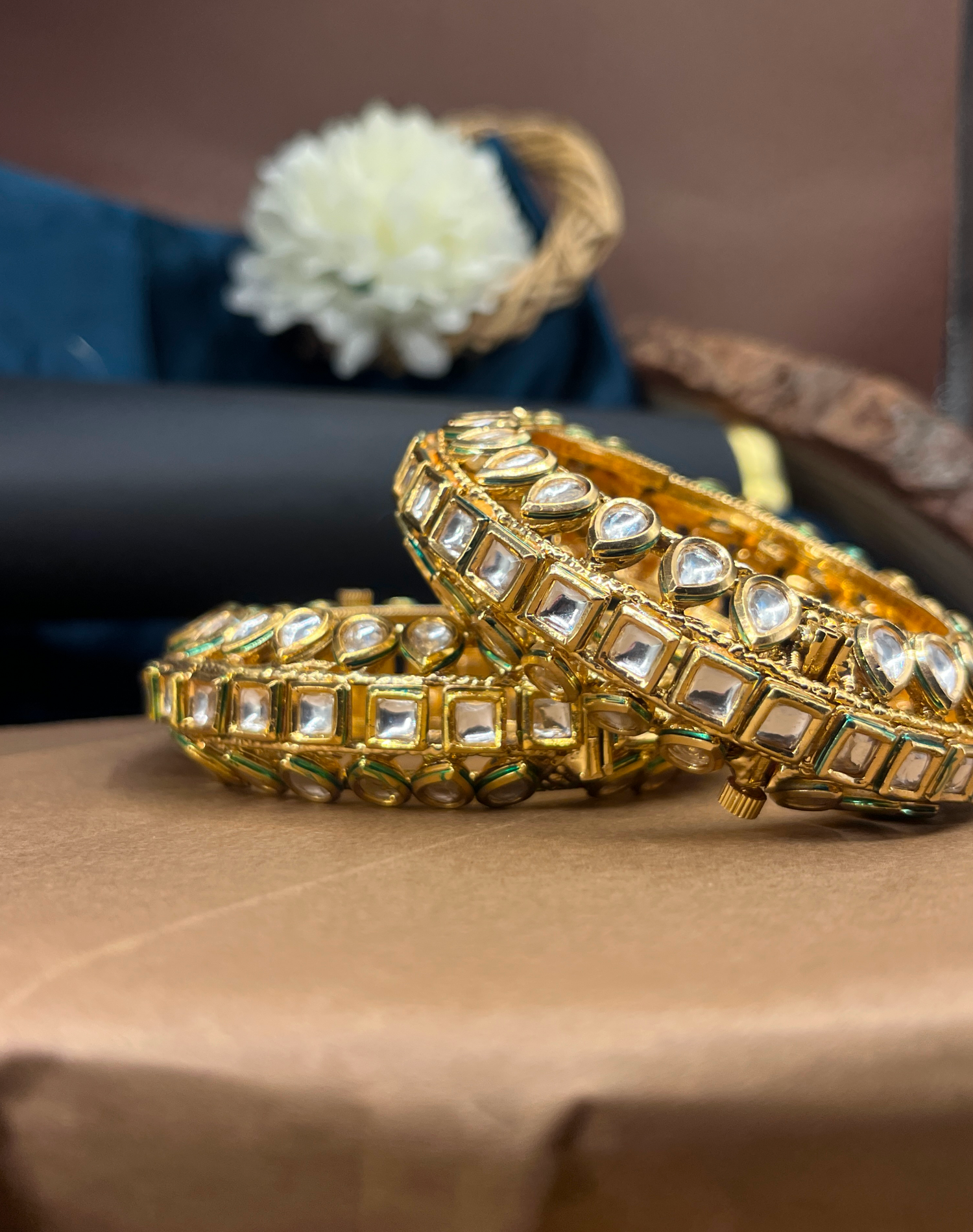 RAJKUMARI KUNDAN BANGLE SET