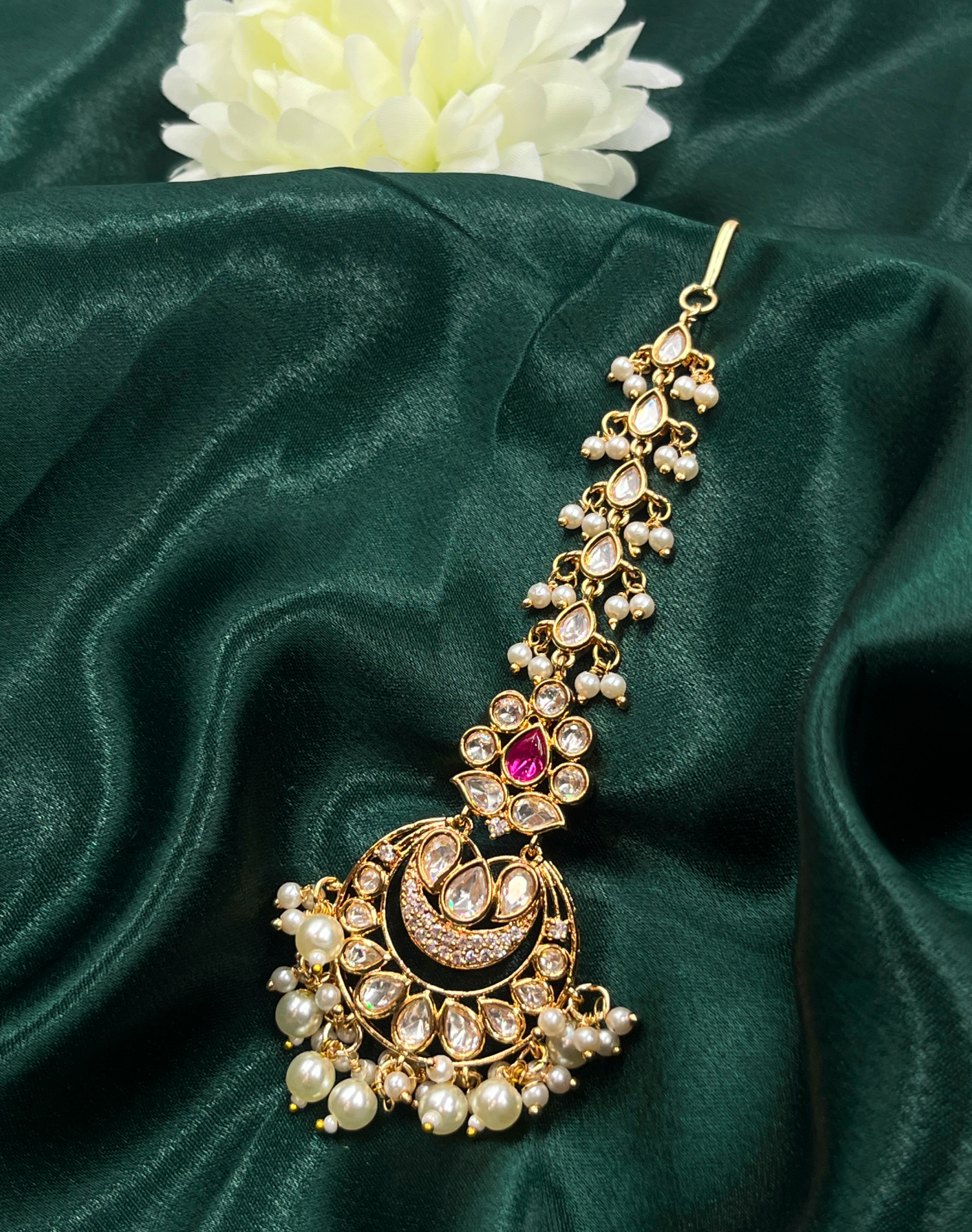 Rajwada Multicolor Kundan Bridal Set