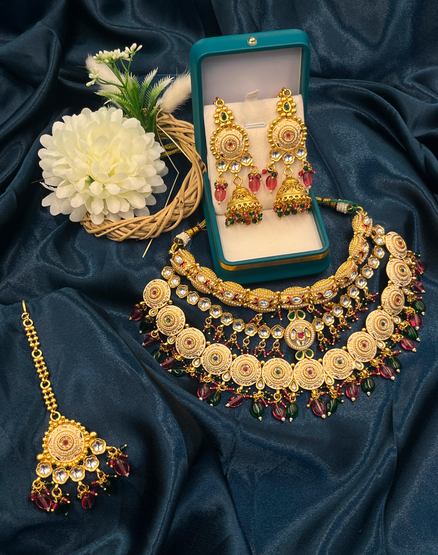 Royal Heritage Polki Bridal Set